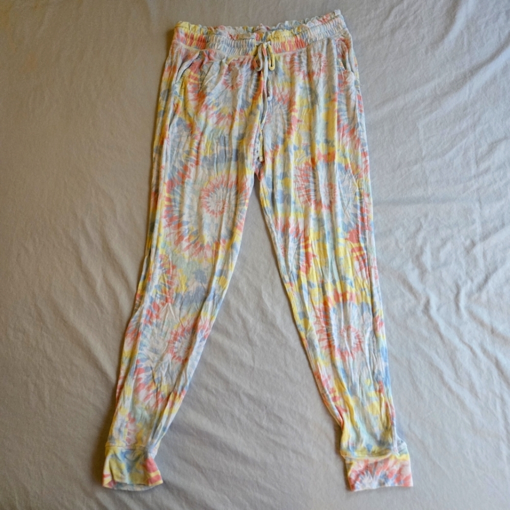 Koolaburra by UGG Rainbow Tie Dye Joggers sz M - super soft Modal